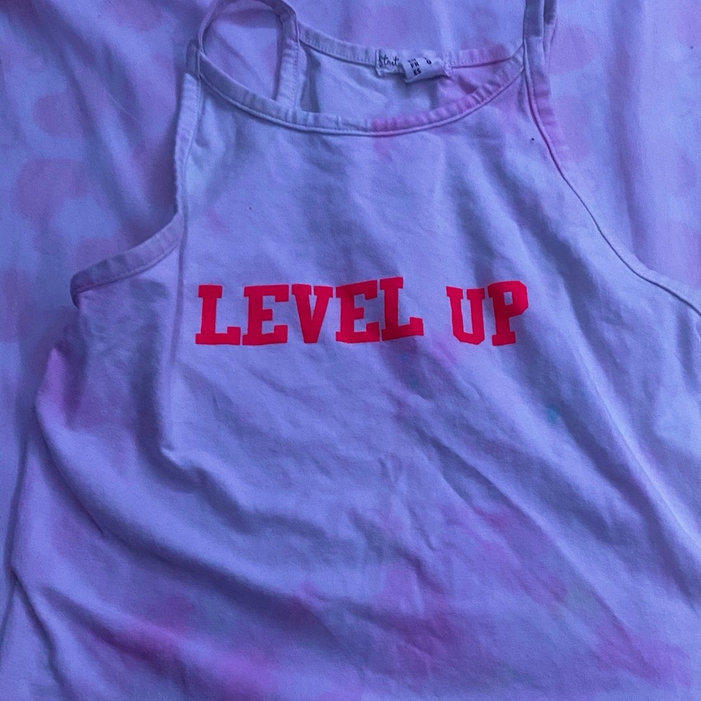 A level up crop tie dye cami